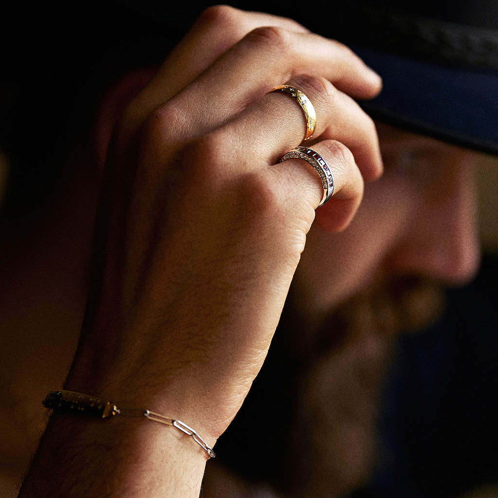 点字ダイヤモンドバンドリング「CUSTOM ORDER」YG - Bridal