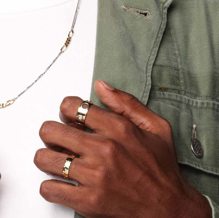 点字ダイヤモンドバンドリング「CUSTOM ORDER」YG - Bridal