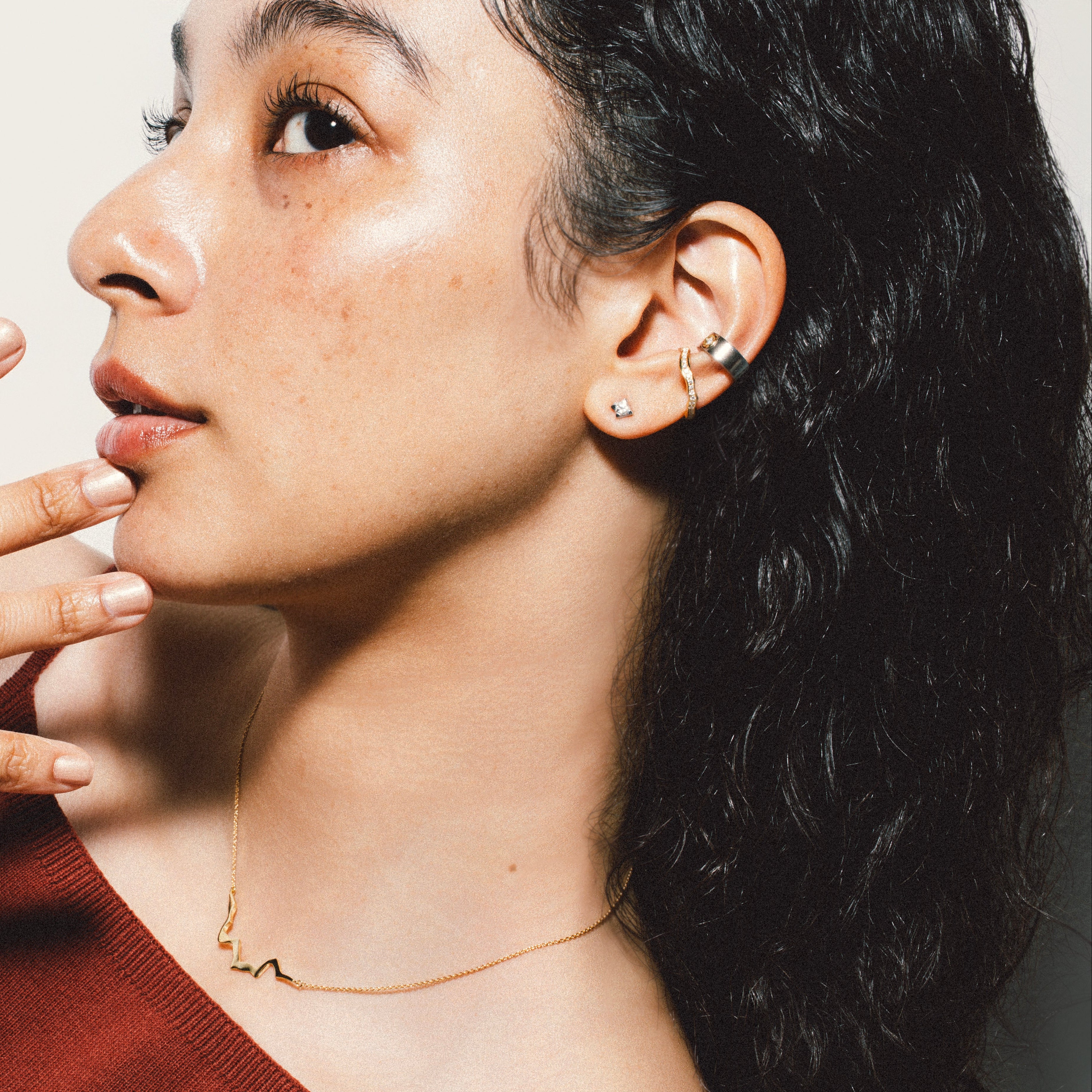 KINTSUGIパヴェヴァインイヤーカフ