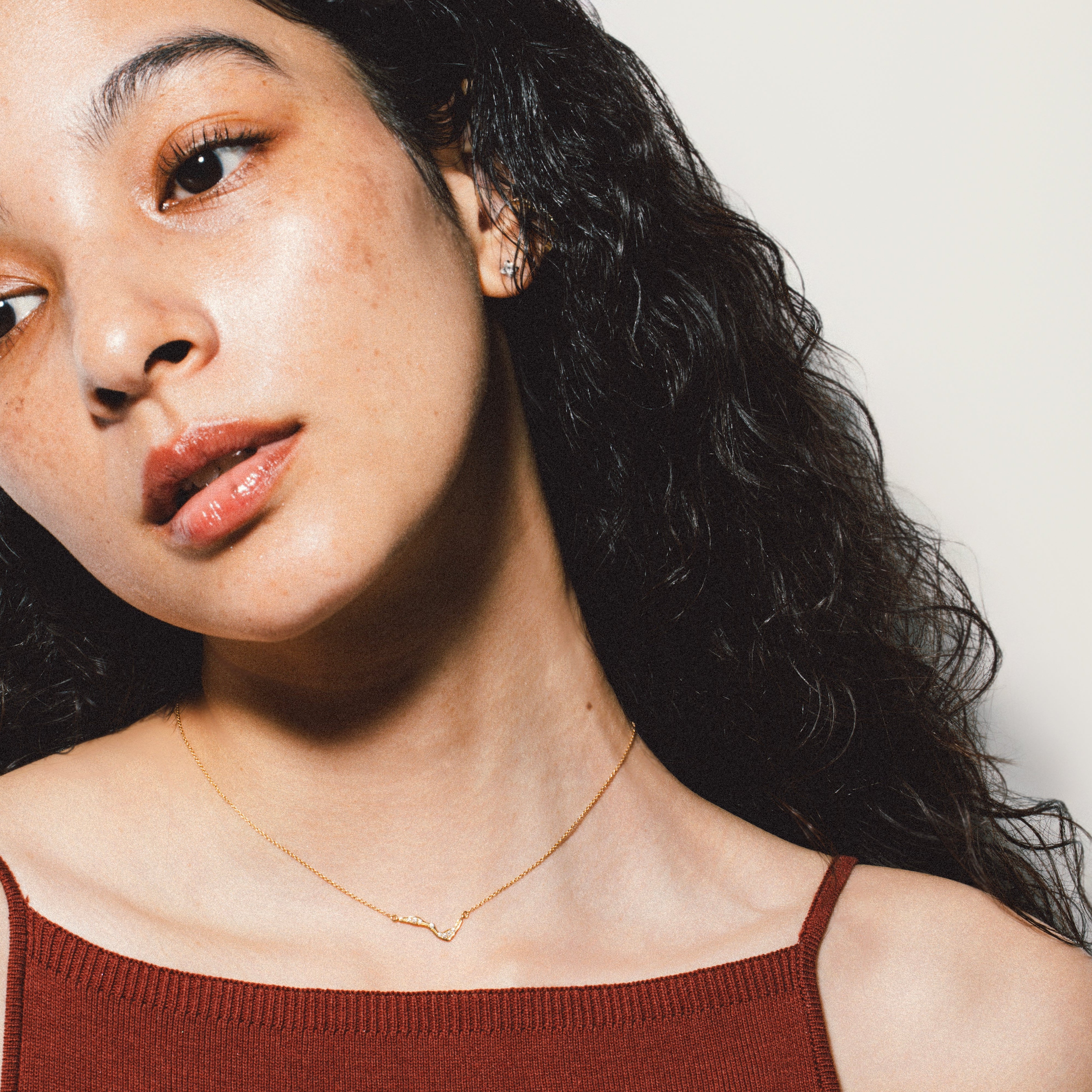 KINTSUGIミニパヴェダイヤモンドネックレス