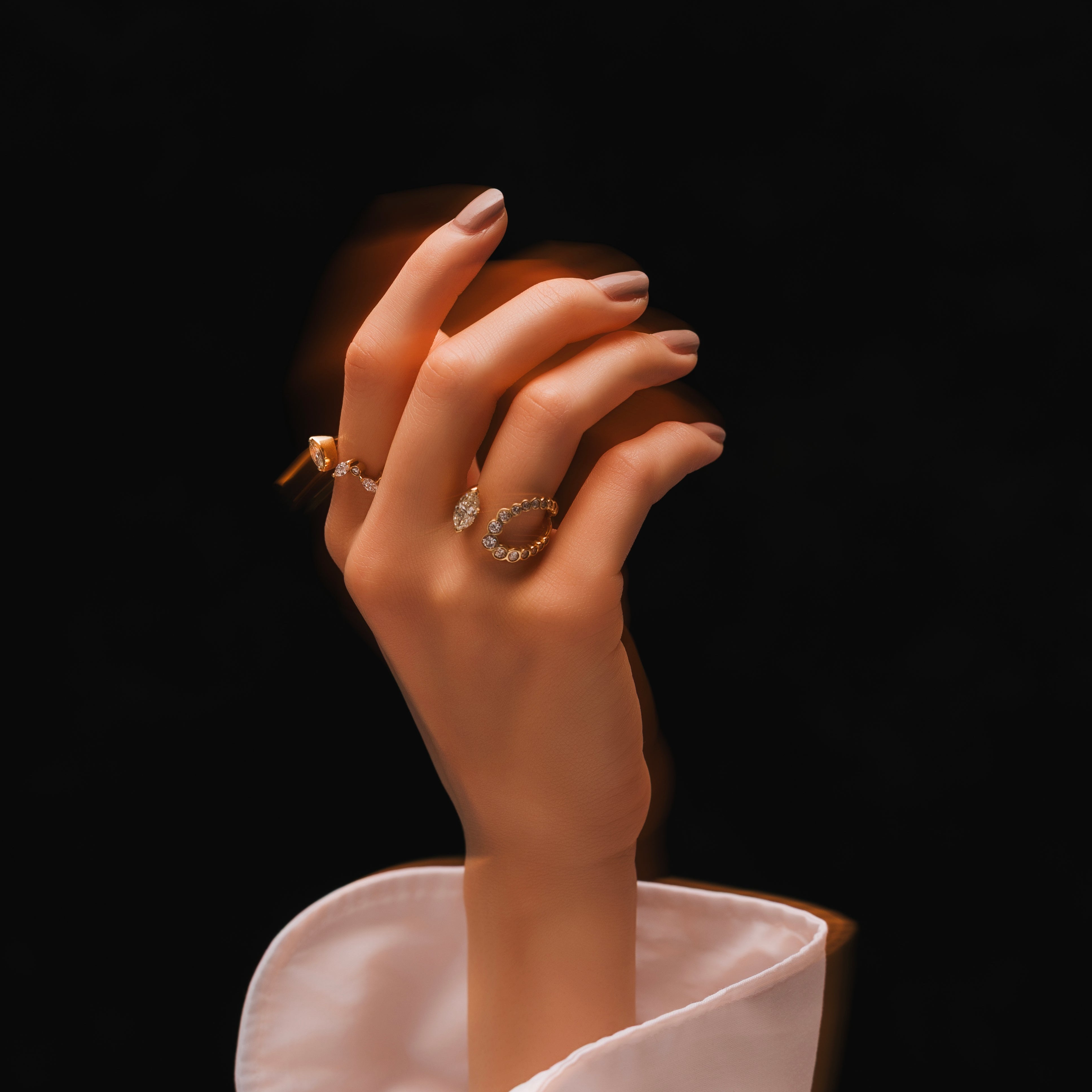 セルフラブフロートダイヤモンドリング - Bridal