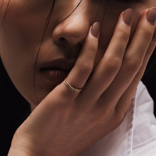 KINTSUGIパヴェダイヤモンドヴァインピンキーリング