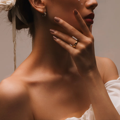 点字ダイヤモンドバンドリング PT「CUSTOM ORDER」