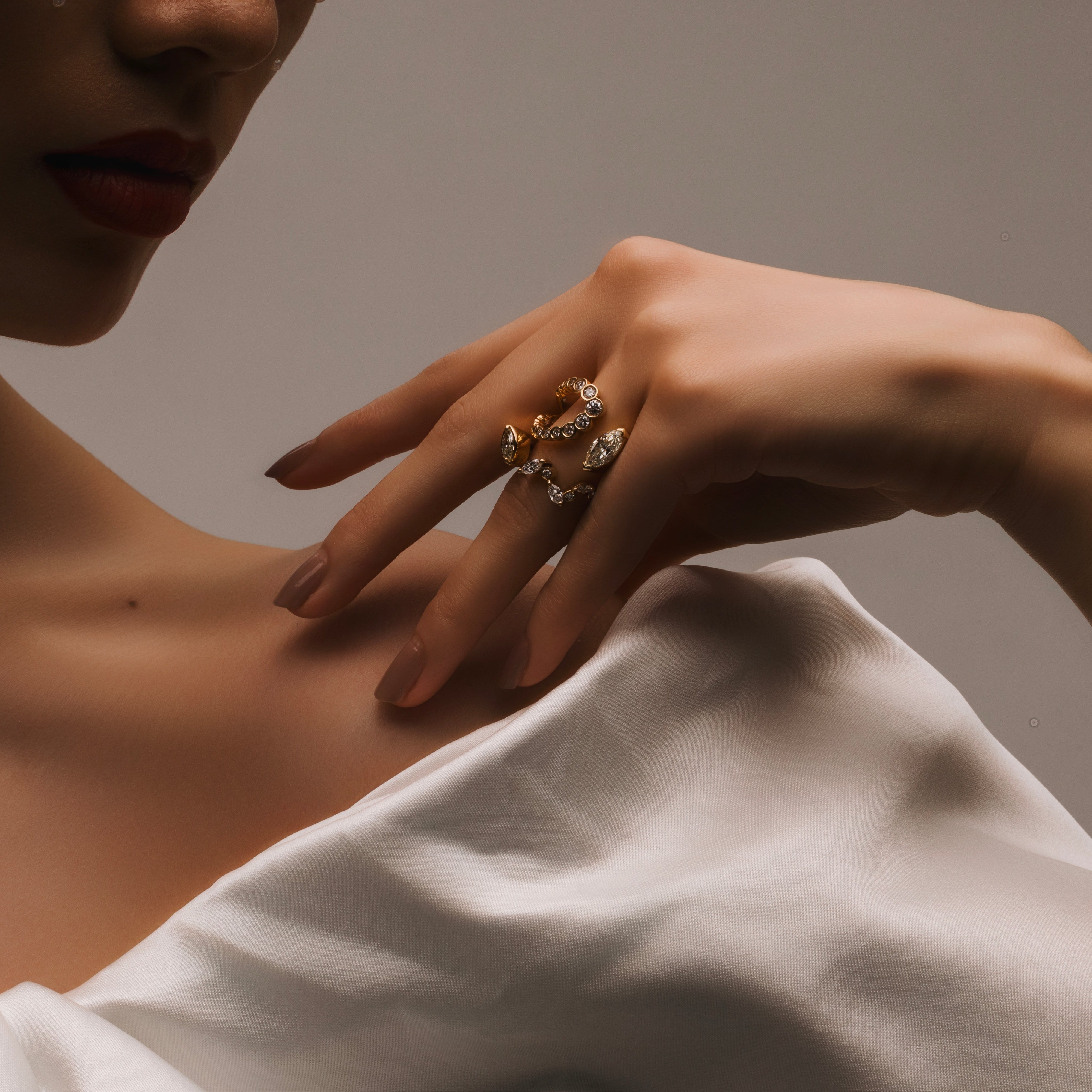 セルフラブフロートダイヤモンドリング - Bridal