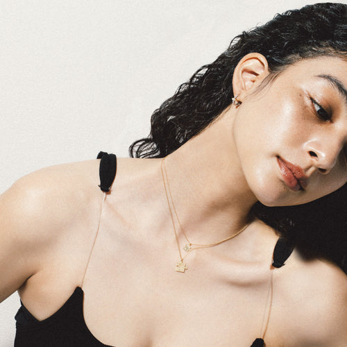 【WEB限定】点字ダイヤモンドマイクロミニパズルネックレス