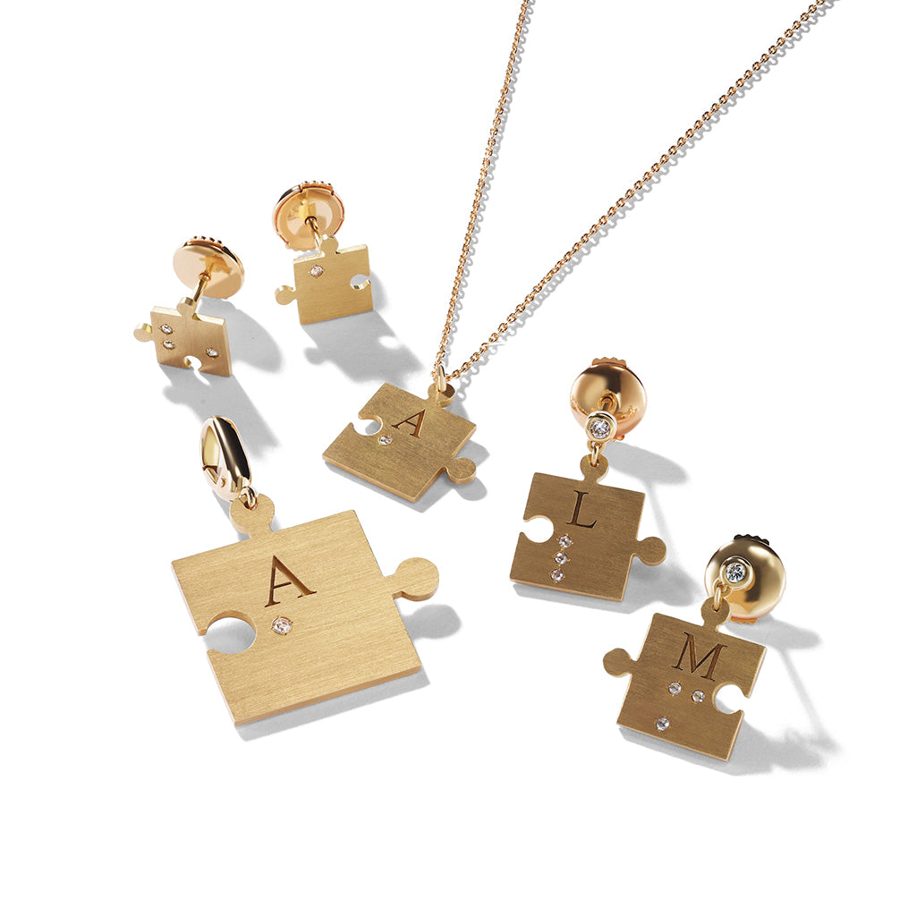 点字ダイヤモンドパズルチャーム YG