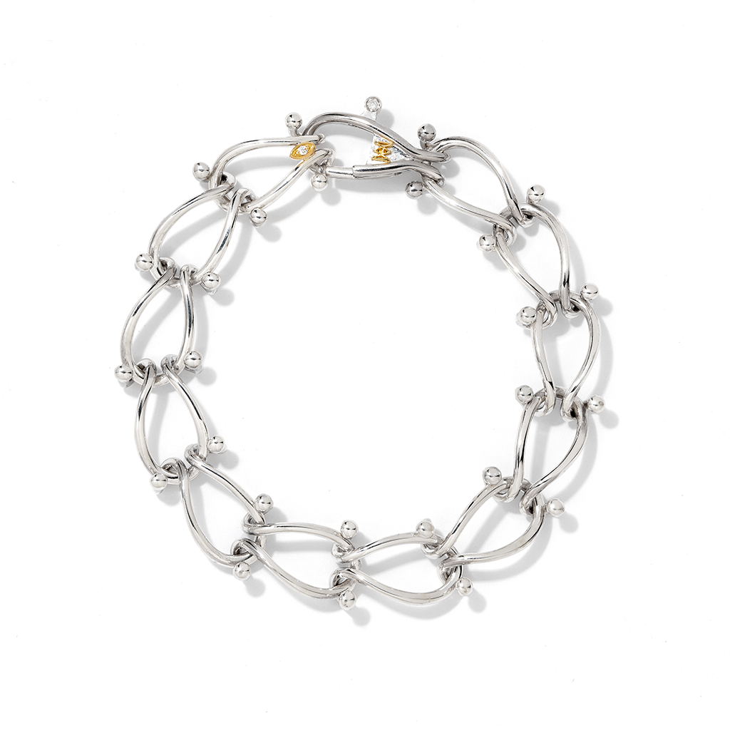 HASSOUパズルチェーンJr.シルバーブレスレット