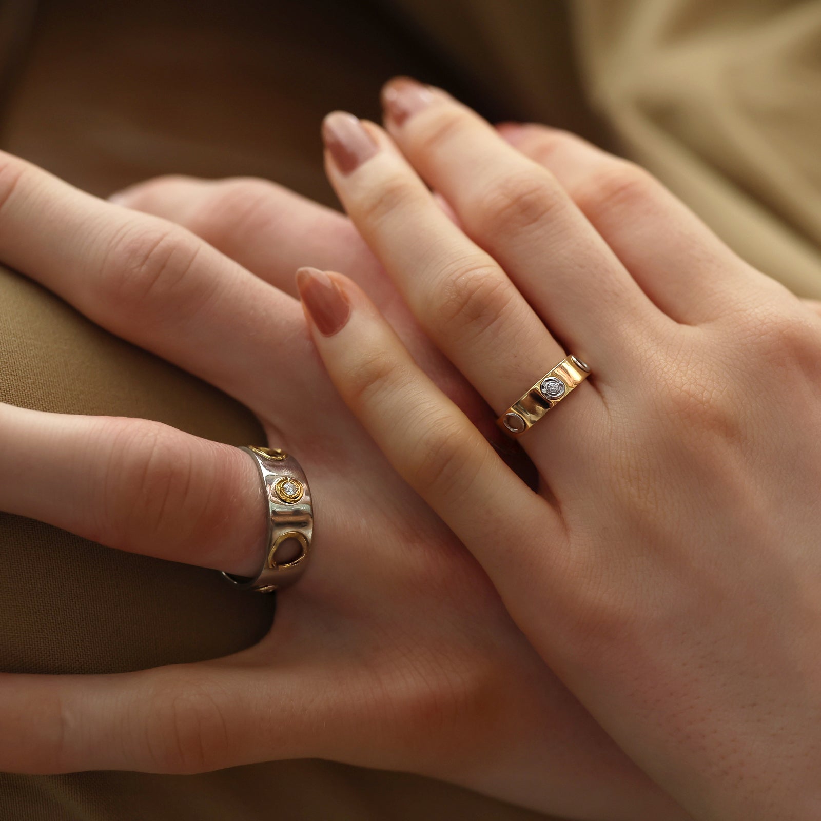 ENオープンダイヤモンドリング YG (5mm) - Bridal