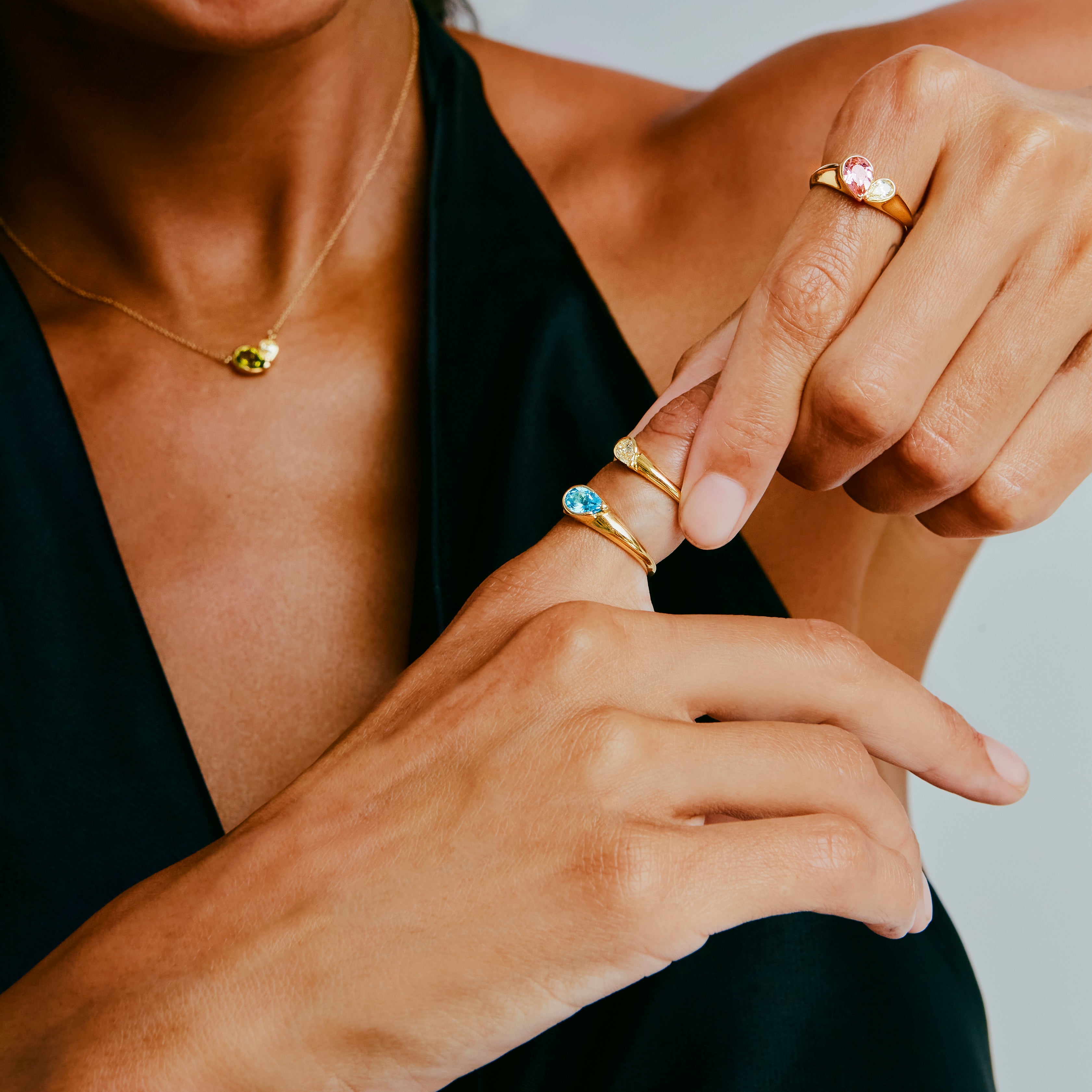 デュオハートスタッキングリング