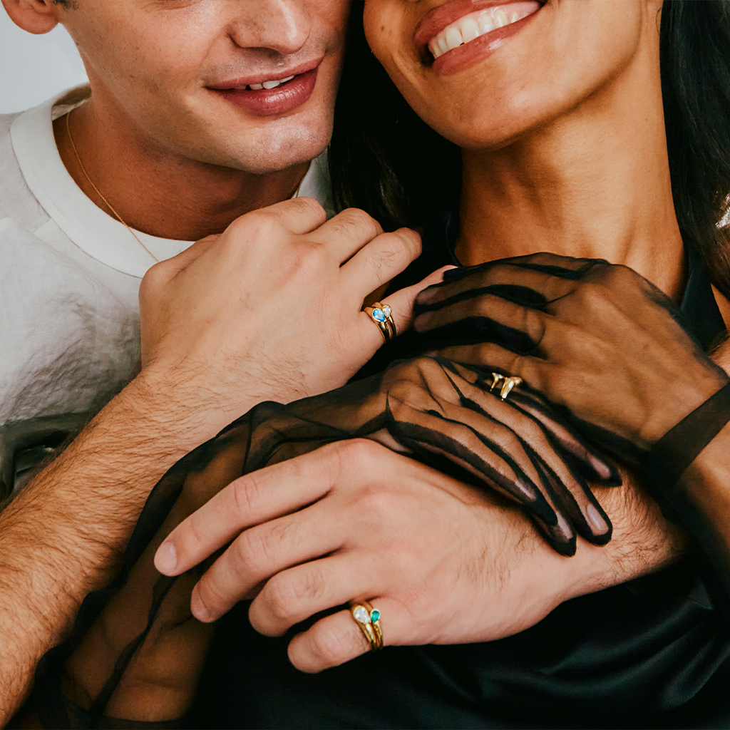 デュオハートスタッキングリング