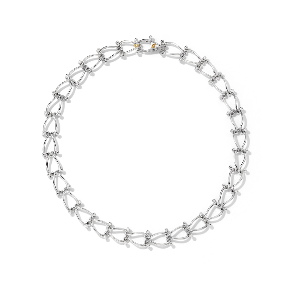 HASSOUパズルチェーンJr.シルバーネックレス