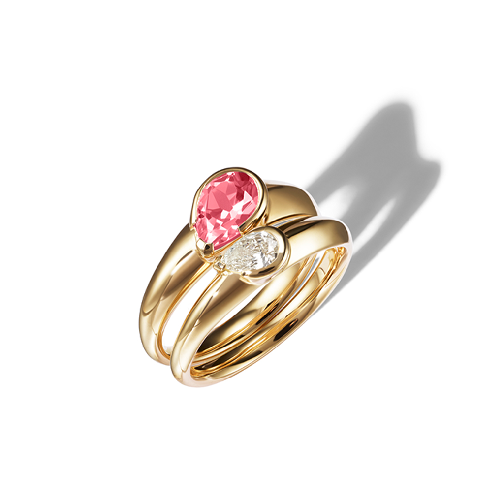 デュオハートスタッキングリング