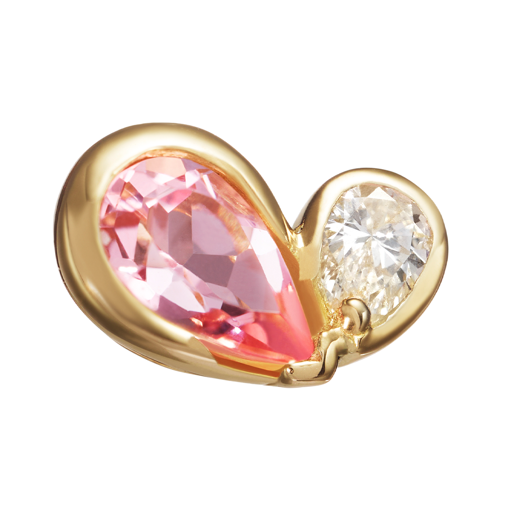 デュオハートカクテルリング