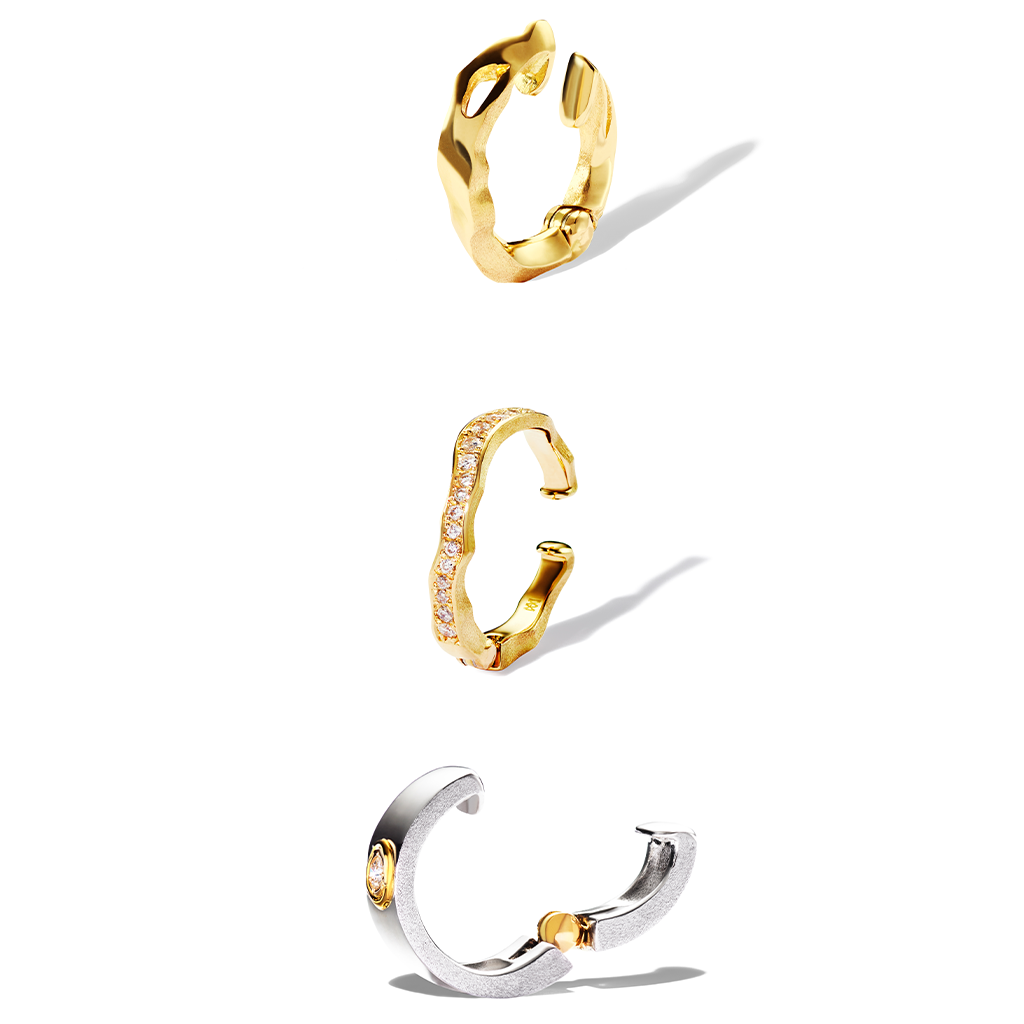 KINTSUGIパヴェヴァインイヤーカフ - Bridal