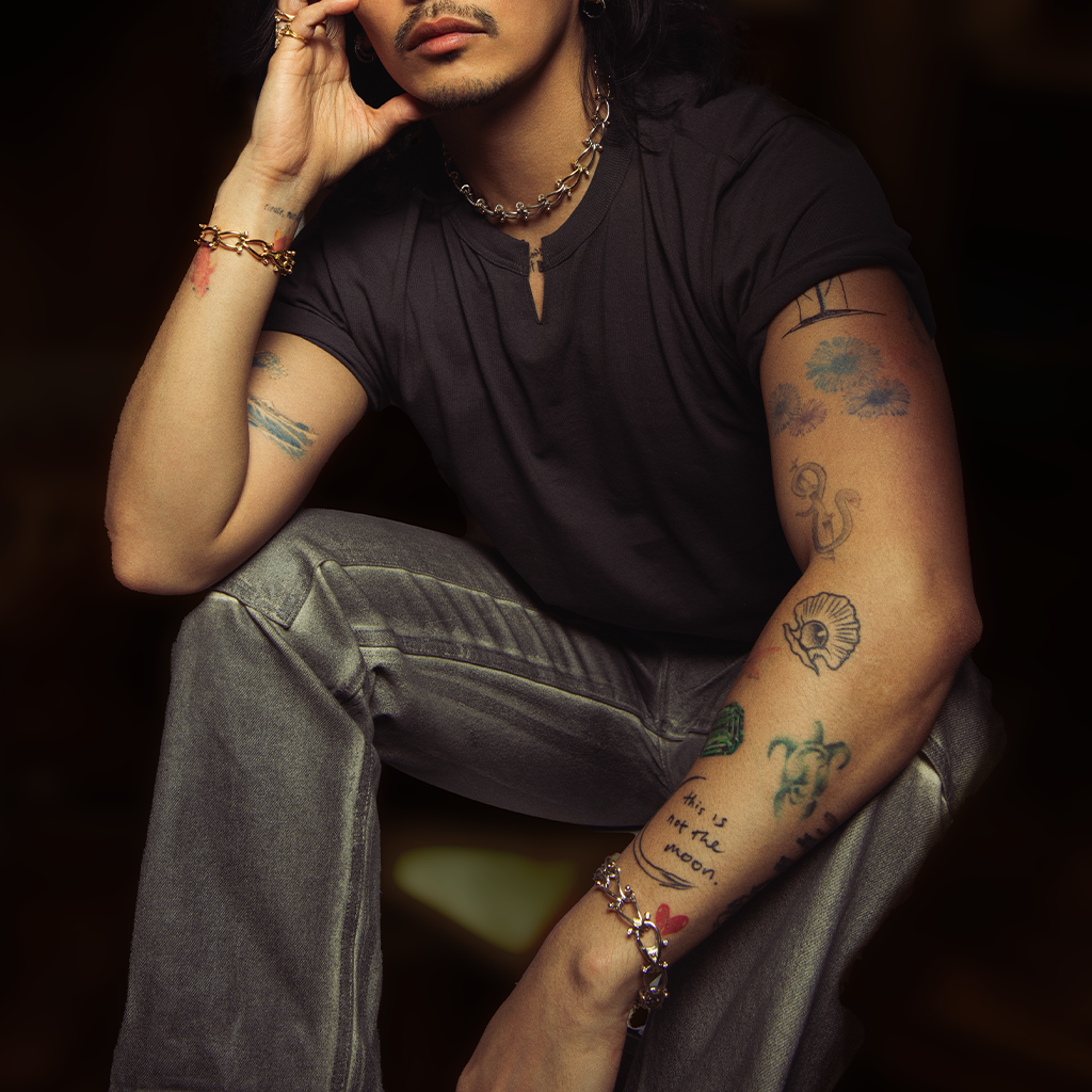 HASSOUパズルデュオチェーンブレスレット - Mens