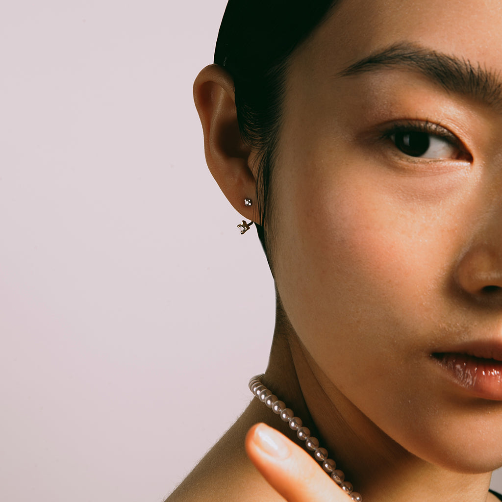 HANABIダブルバックピアス - Bridal