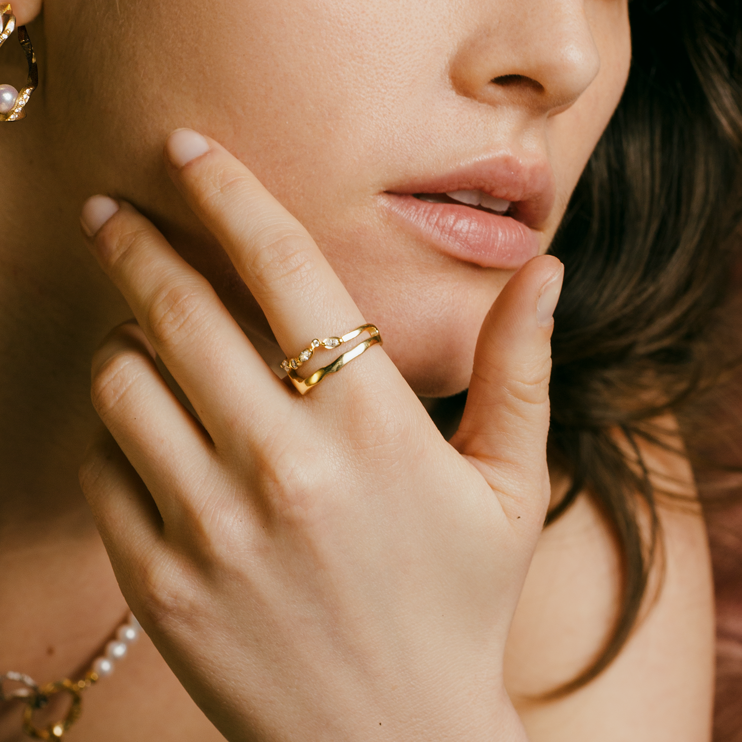 KINTSUGIフロートダイヤモンドリングⅠ - Bridal