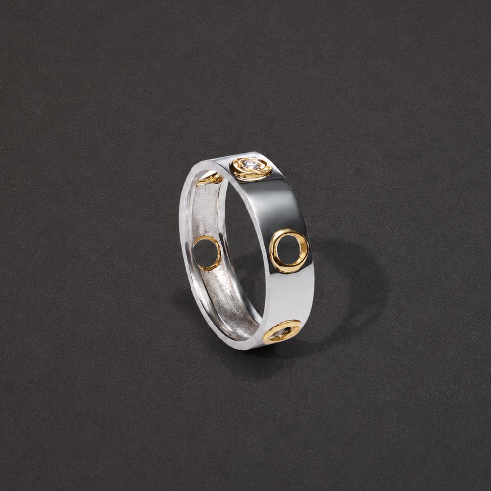 ENオープンダイヤモンドリング PT (5mm) - Mens