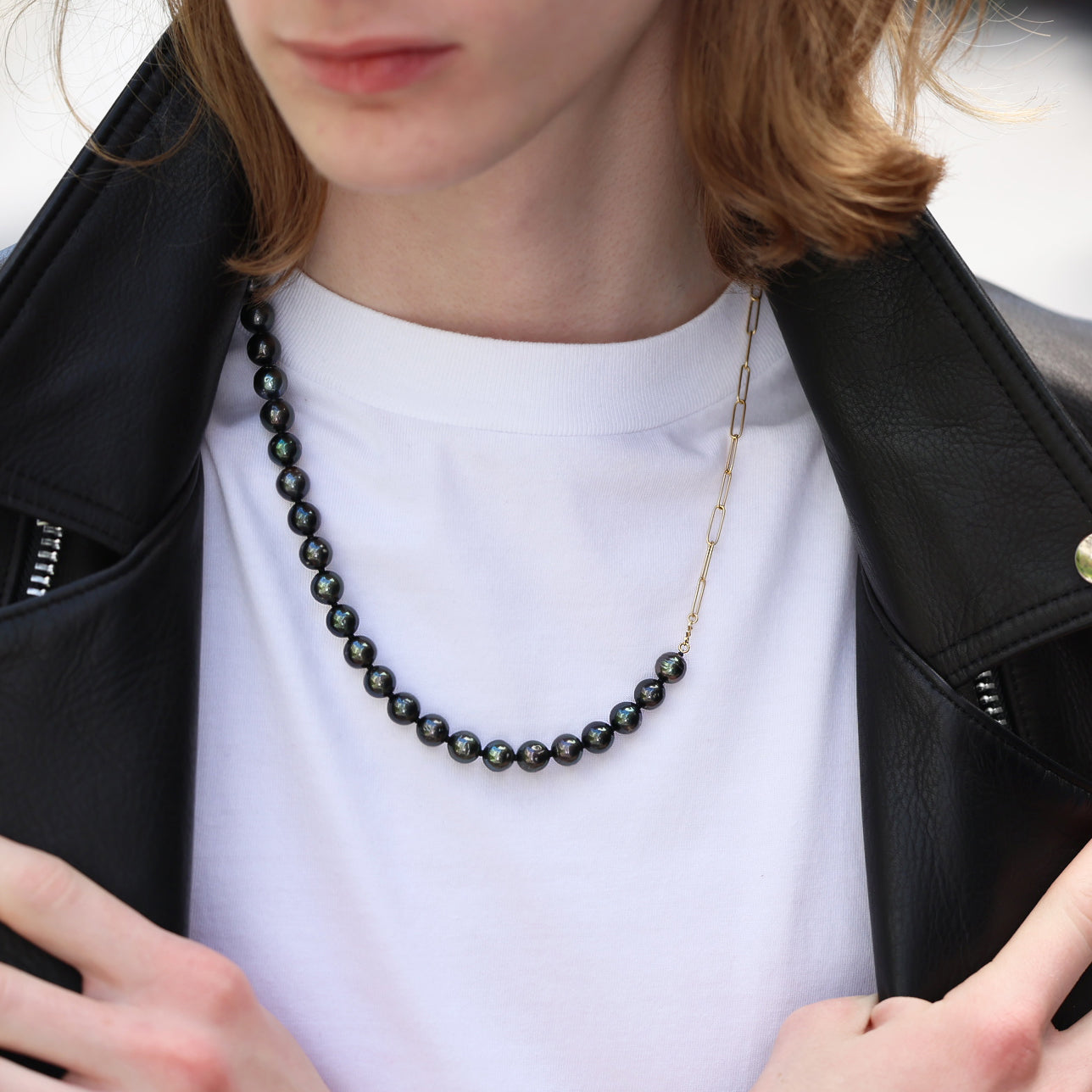 クラシックノワールパールデュオチェーン