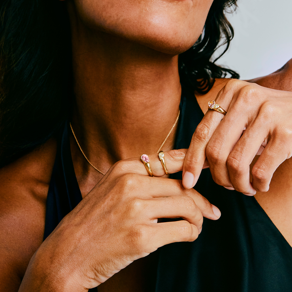 デュオハートスタッキングリング