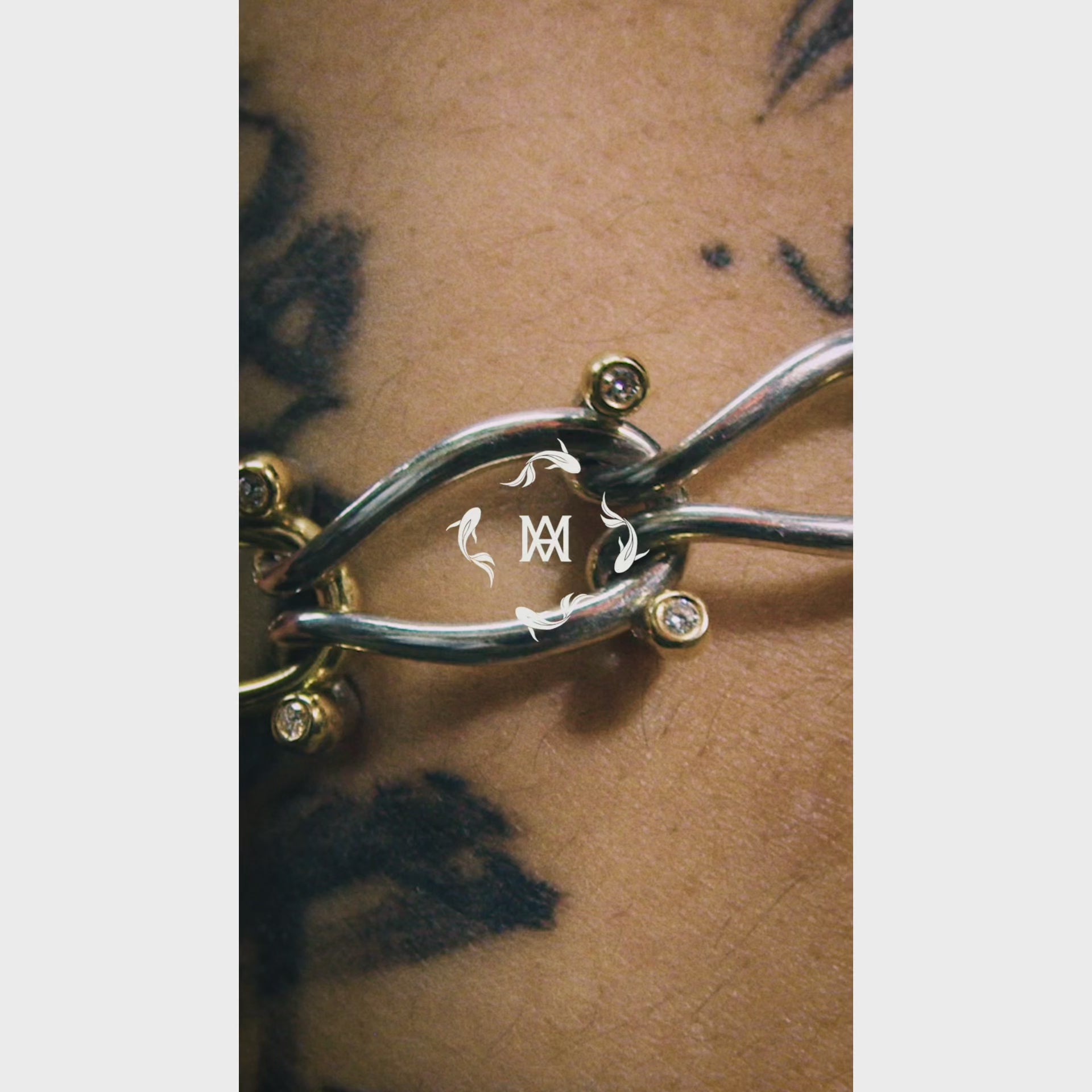 HASSOUパズルチェーンJr.シルバーブレスレット