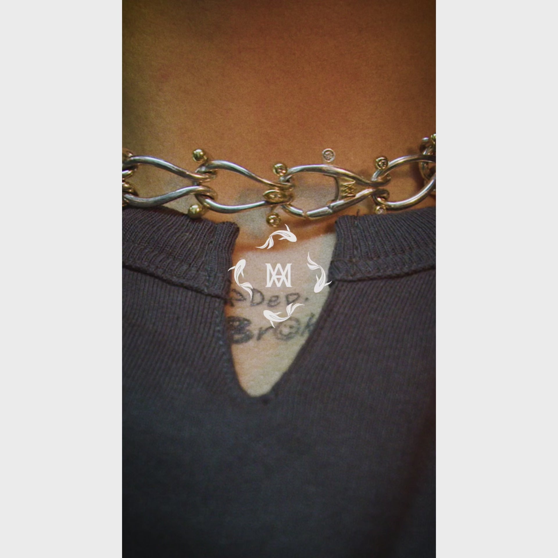 HASSOUパズルチェーンJr.シルバーネックレス