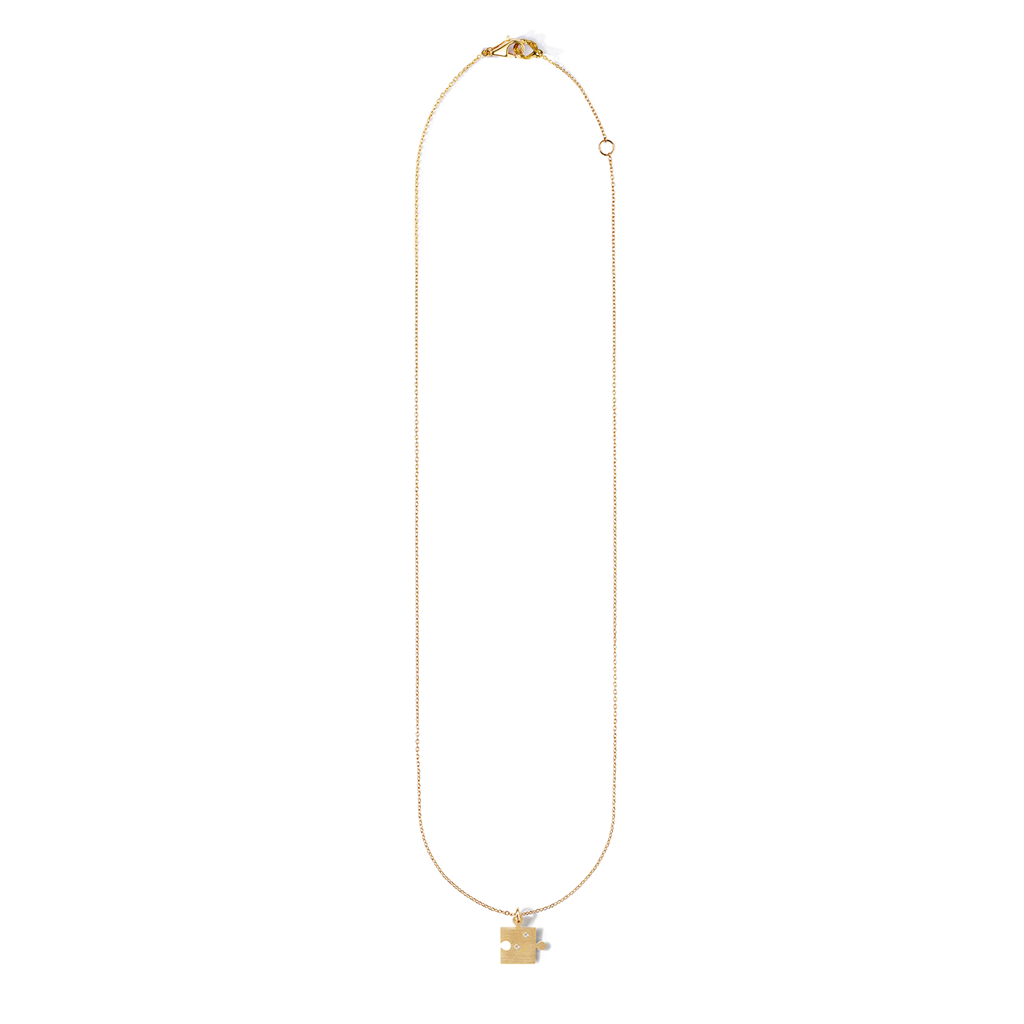 【WEB限定】点字ダイヤモンドマイクロミニパズルネックレス