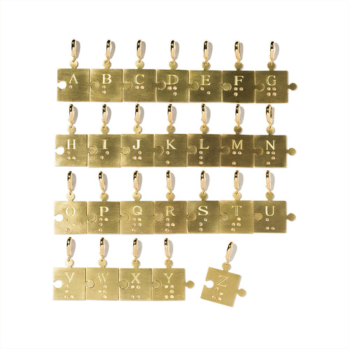 【WEB限定】点字ダイヤモンドパズルピアス(左耳)