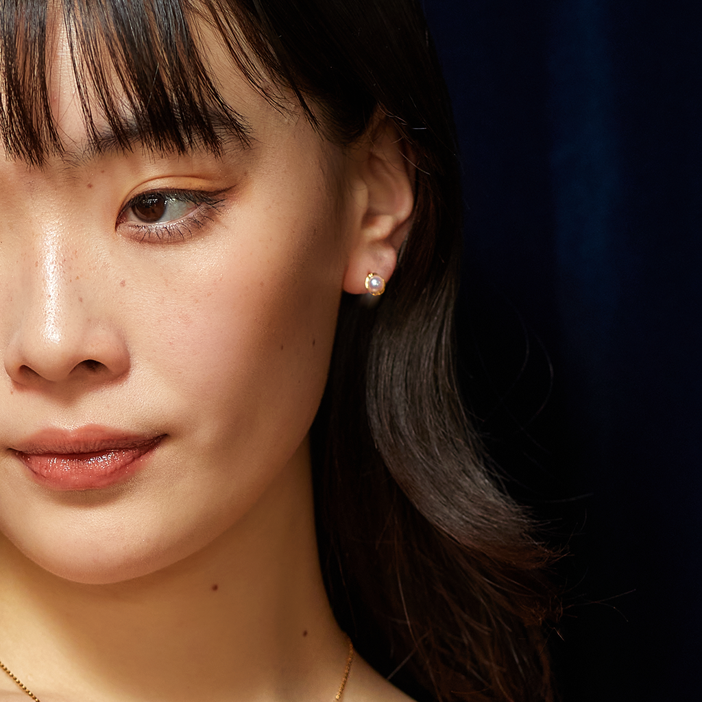 【WEB限定】ENパールスタッズピアス(5mm)