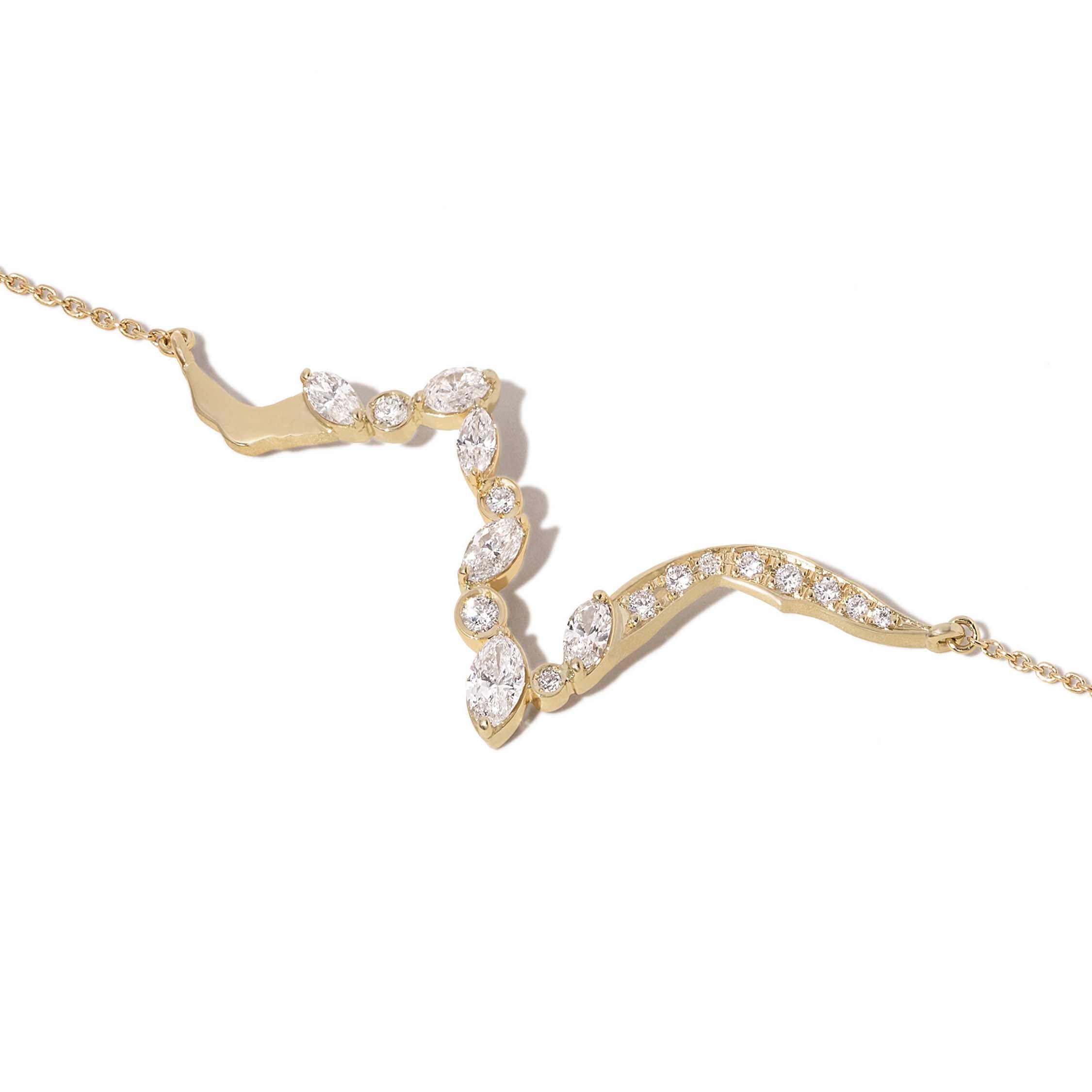 KINTSUGIヴィクトリアフロートダイヤモンドネックレス