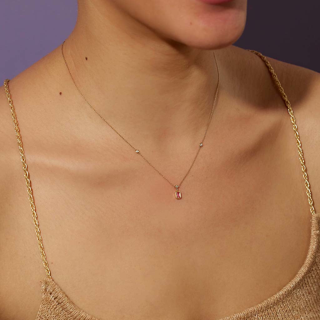 トルマリンバースストーンネックレス １０月