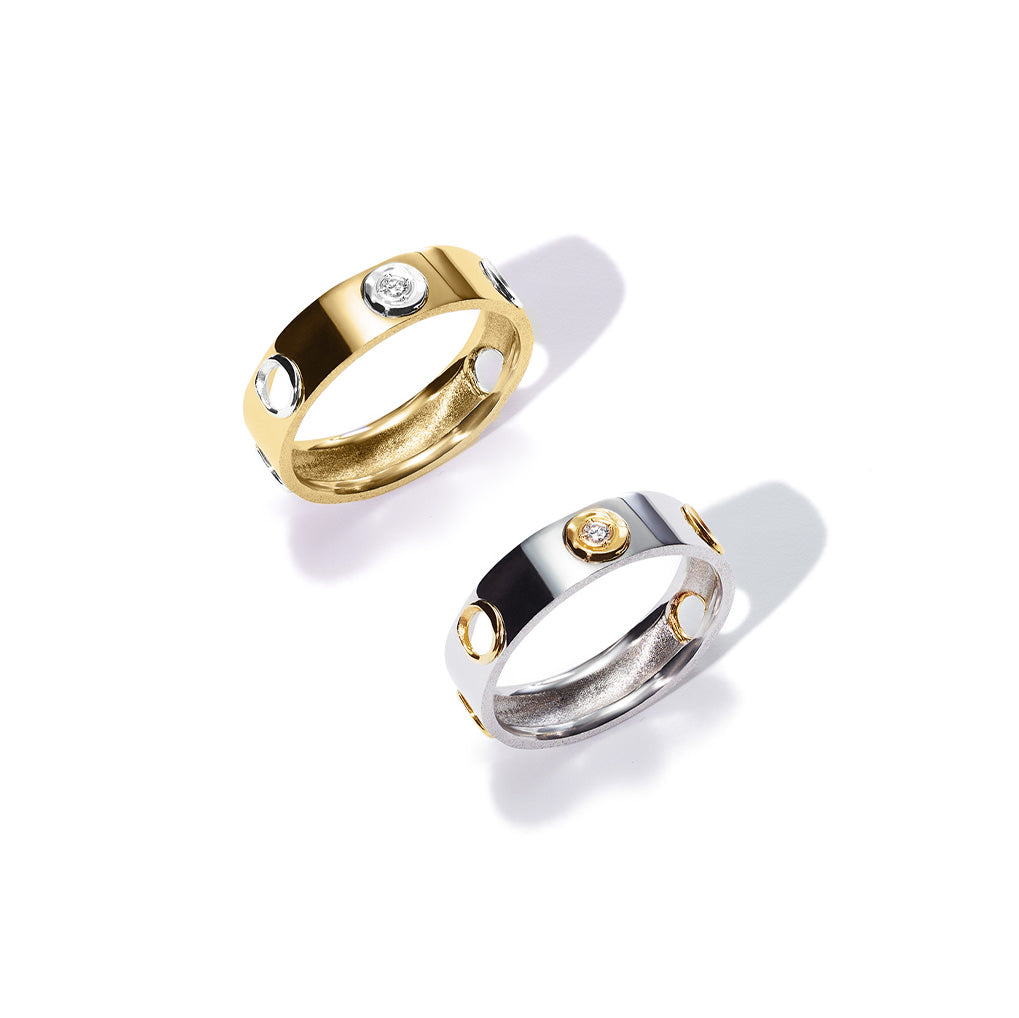 ENオープンダイヤモンドリング YG (5mm) - Bridal