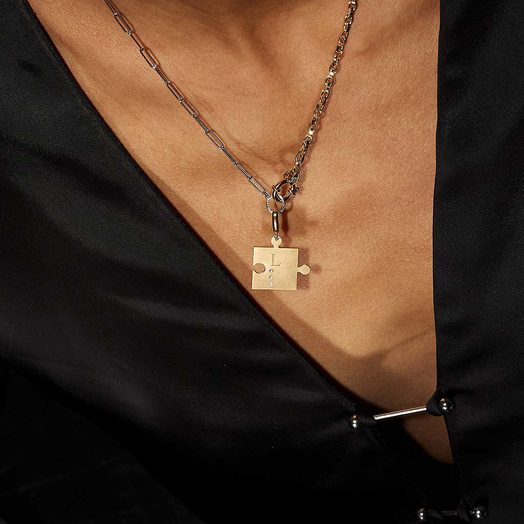 点字ダイヤモンドパズルチャーム YG