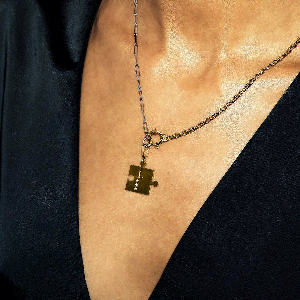 点字ダイヤモンドパズルチャーム YG