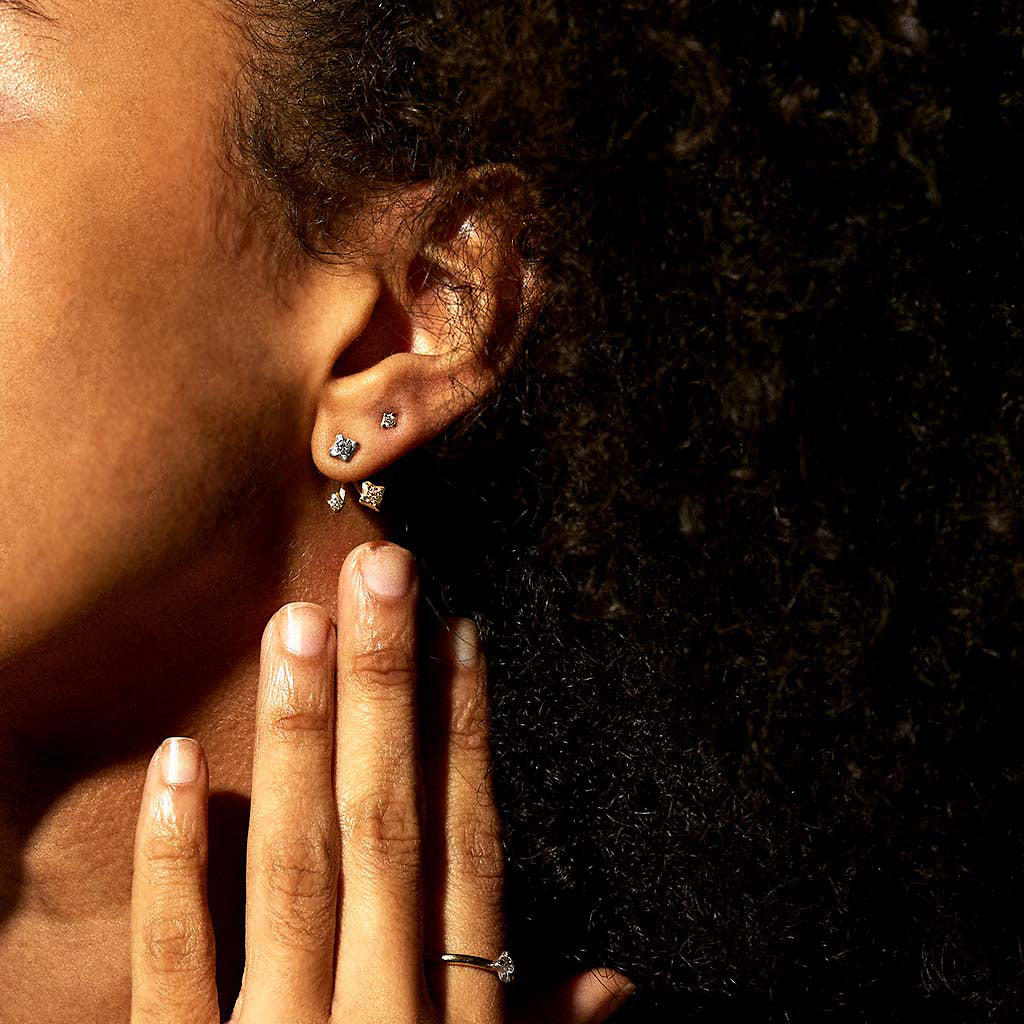 HANABIトリプルバックピアス - Bridal