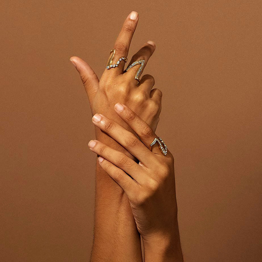 KINTSUGIヴィクトリアフロートパヴェダイヤモンドリング