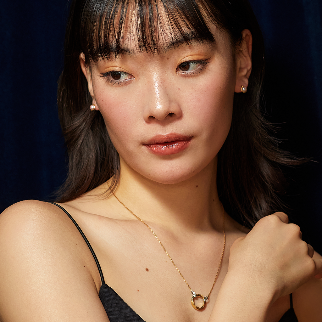 【WEB限定】ENパールスタッズピアス(5mm)