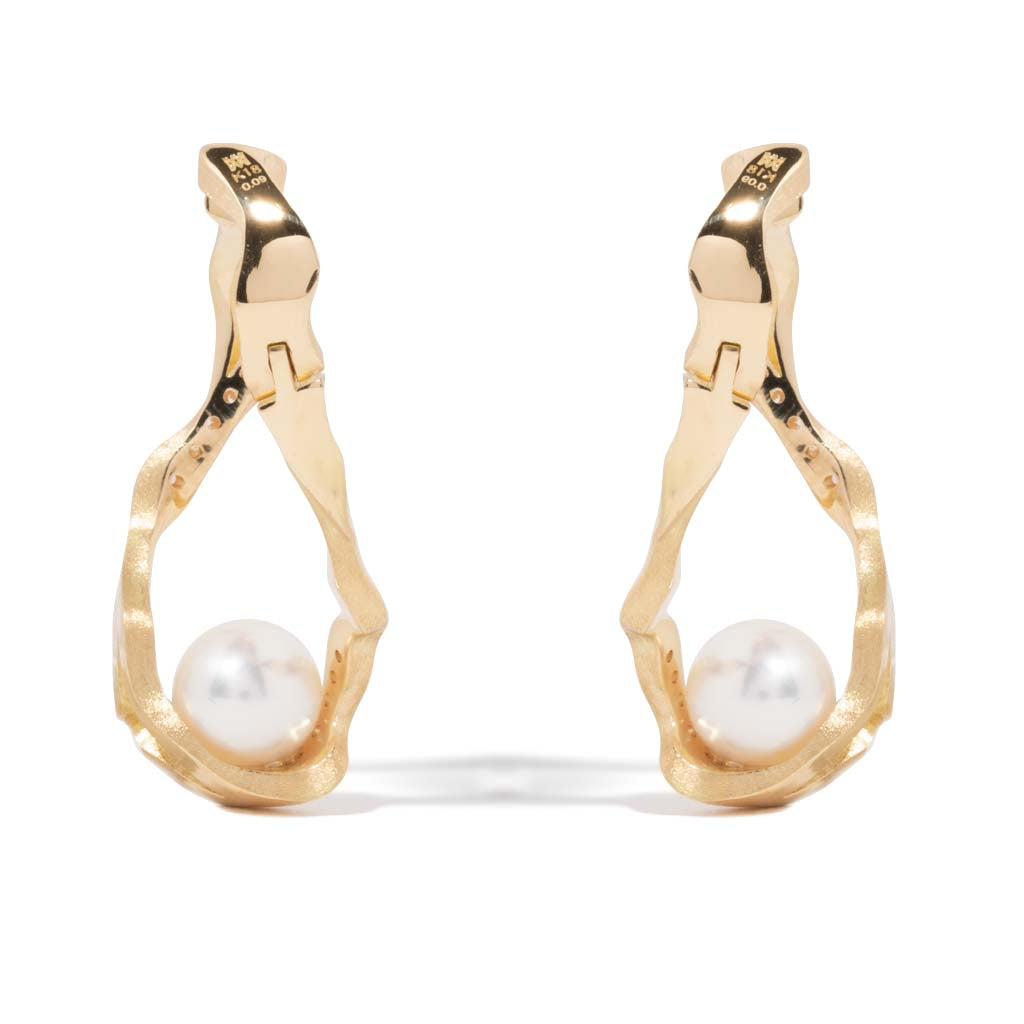 KINTSUGIインフィニティパールフープピアス - Bridal